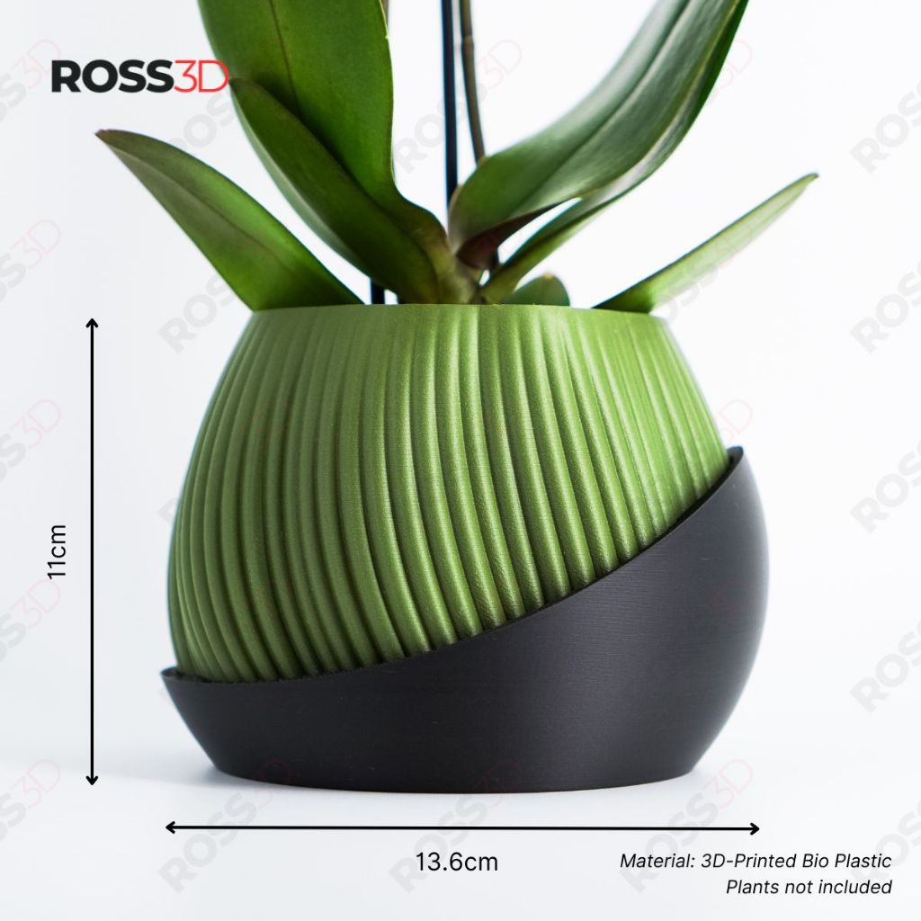 ROSS3D Bloomcrest Planter Pot – Modern Decorative Indoor Planter