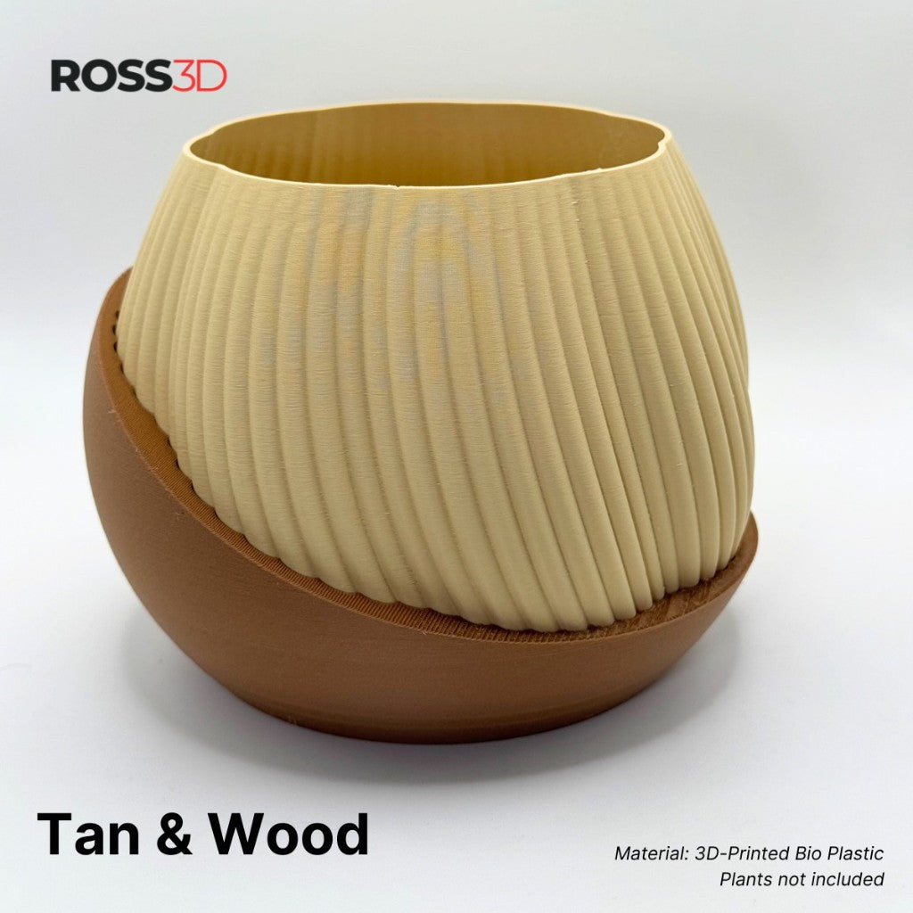 ROSS3D Bloomcrest Planter Pot – Modern Decorative Indoor Planter