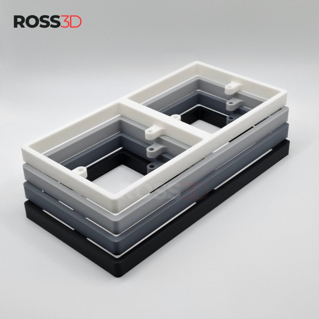 ROSS3D Smart Switch Spacer – Fits 3x7 Two-Gang / Dual-Gang / 2 Gang Wall Switches – 5/10/15/20mm Extension