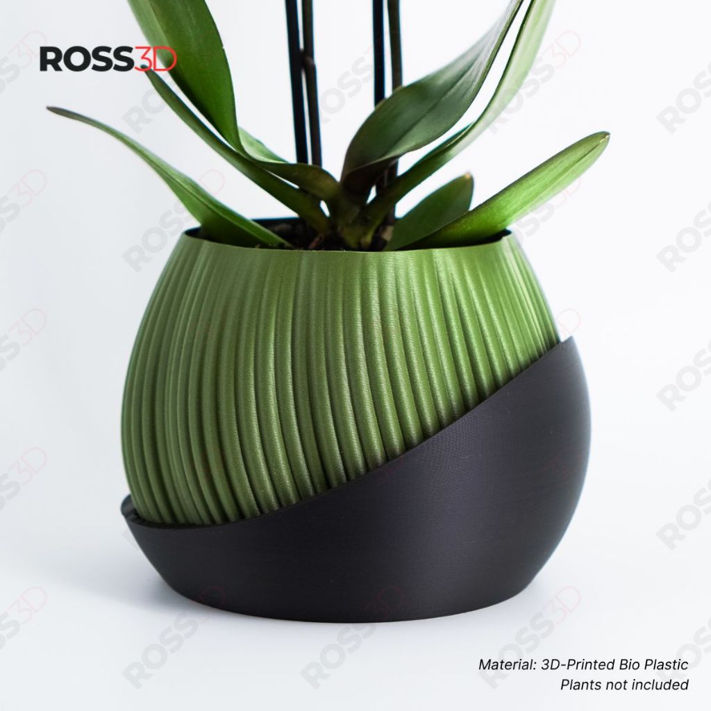 ROSS3D Bloomcrest Planter Pot – Modern Decorative Indoor Planter